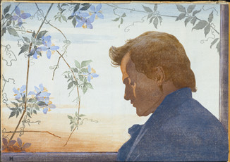 Crépuscule, Portrait du sculpteur N.H. Jacobsen par Henriette Hahn-Brinckmann. Aftenstemning. Vejen Kunstmuseum. Foto Pernille Klemp