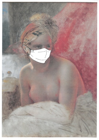 Girodet, L’Odalisque (masquée), du compte Facebook du musée Girodet, Montargis @musee.girodet