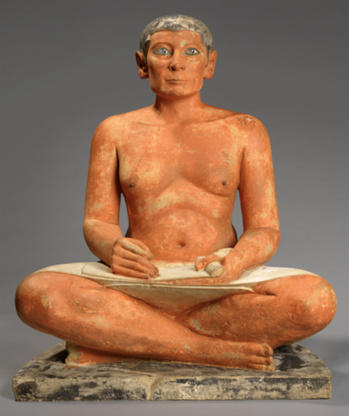 "Le Scribe accroupi, un prêt exceptionnel au Louvre-Lens" par Christine de Langle
