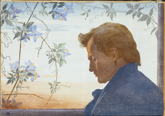 Crépuscule, Portrait du sculpteur N.H. Jacobsen par Henriette Hahn-Brinckmann. Aftenstemning. Vejen Kunstmuseum. Foto Pernille Klemp