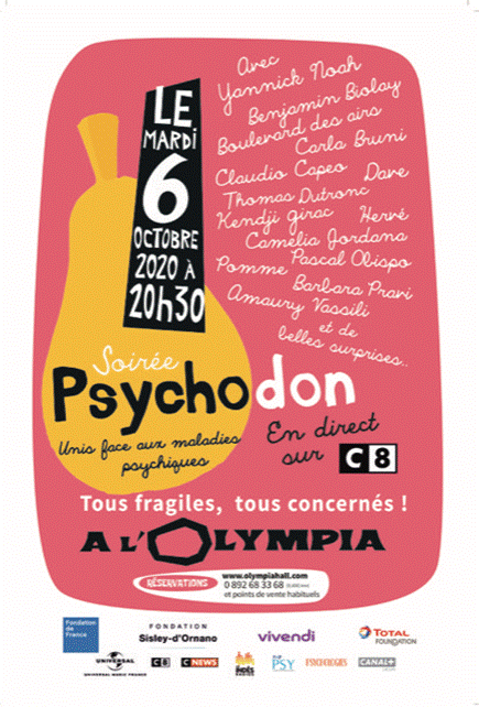 Par Christine de Langle : « Tous fragiles, tous concernés », le Psychodon est à l’Olympia le 6 octobre 2020