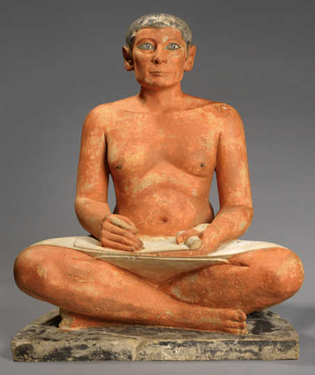 "Le Scribe accroupi, un prêt exceptionnel au Louvre-Lens" par Christine de Langle